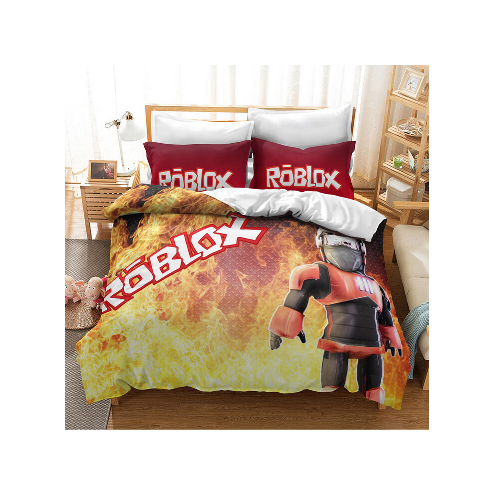 (Pattern 06, Double) ROBLOX Bedding Single Double Duvet Cover Cartoon