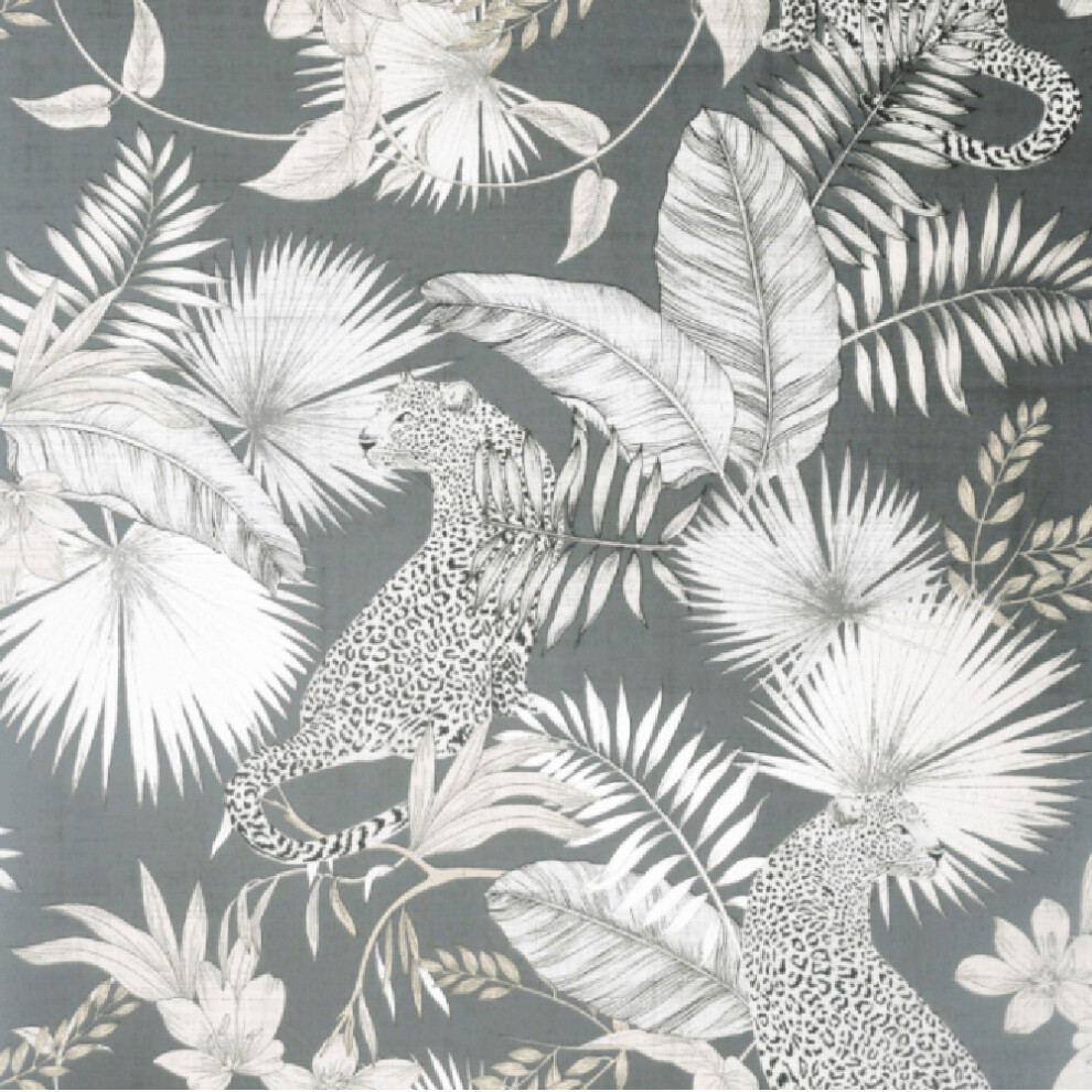 Arthouse Tropical Leopard Wallpaper Modern Tropical Palm Jungle