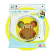 First Steps Weaning Self Feeding Green Monkey Jungle Mealtime Plate