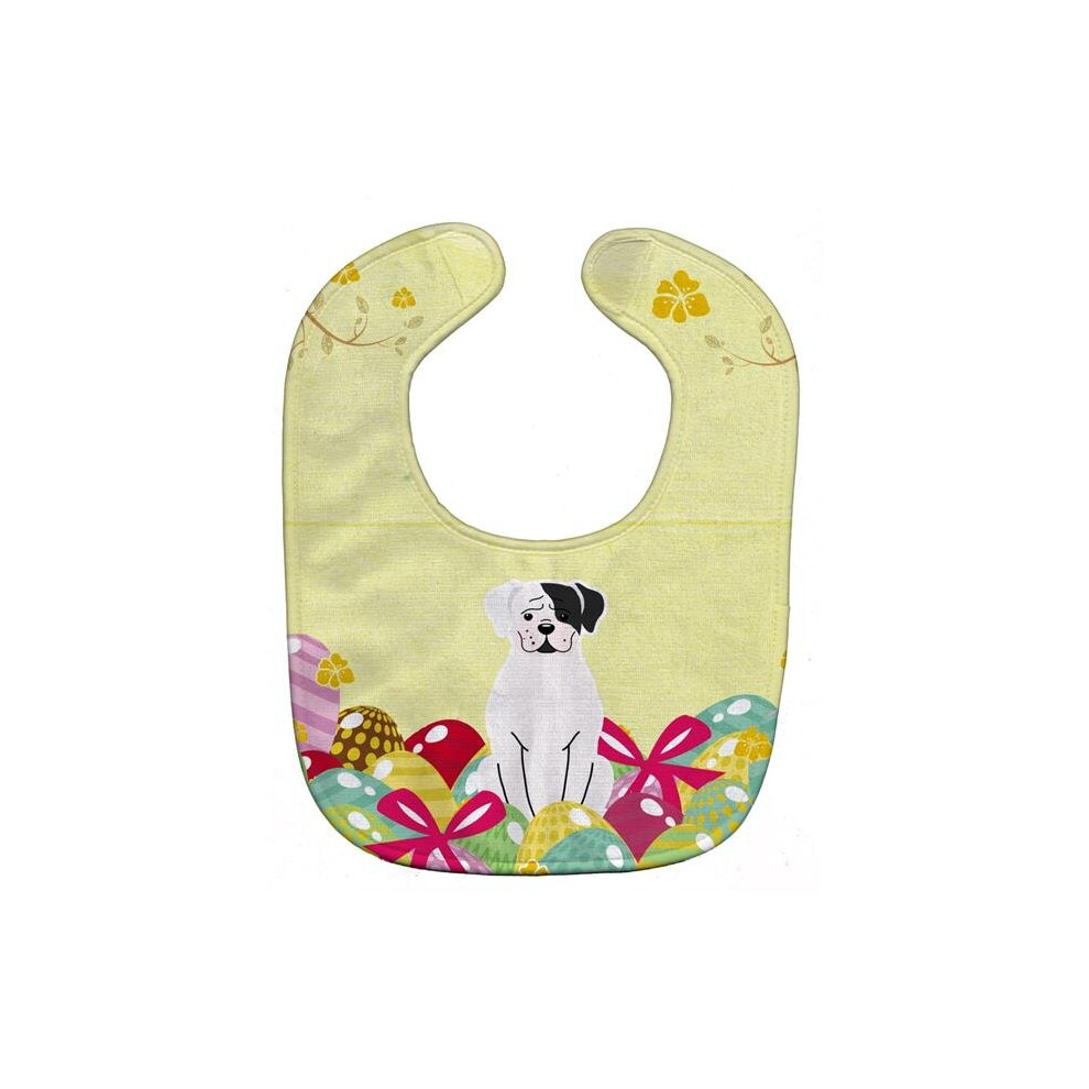 Easter Eggs Boxer Cooper Baby Bib White Stationx