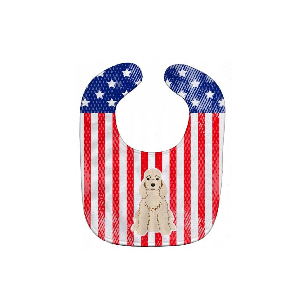 Patriotic Usa Cocker Spaniel Baby Bib Stationx