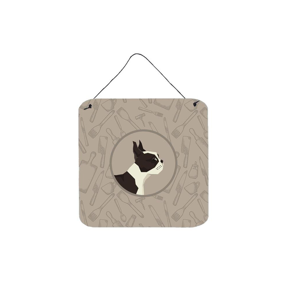 Boston Terrier In The Kitchen Wall Or Door Hanging Prints Comfortcreator