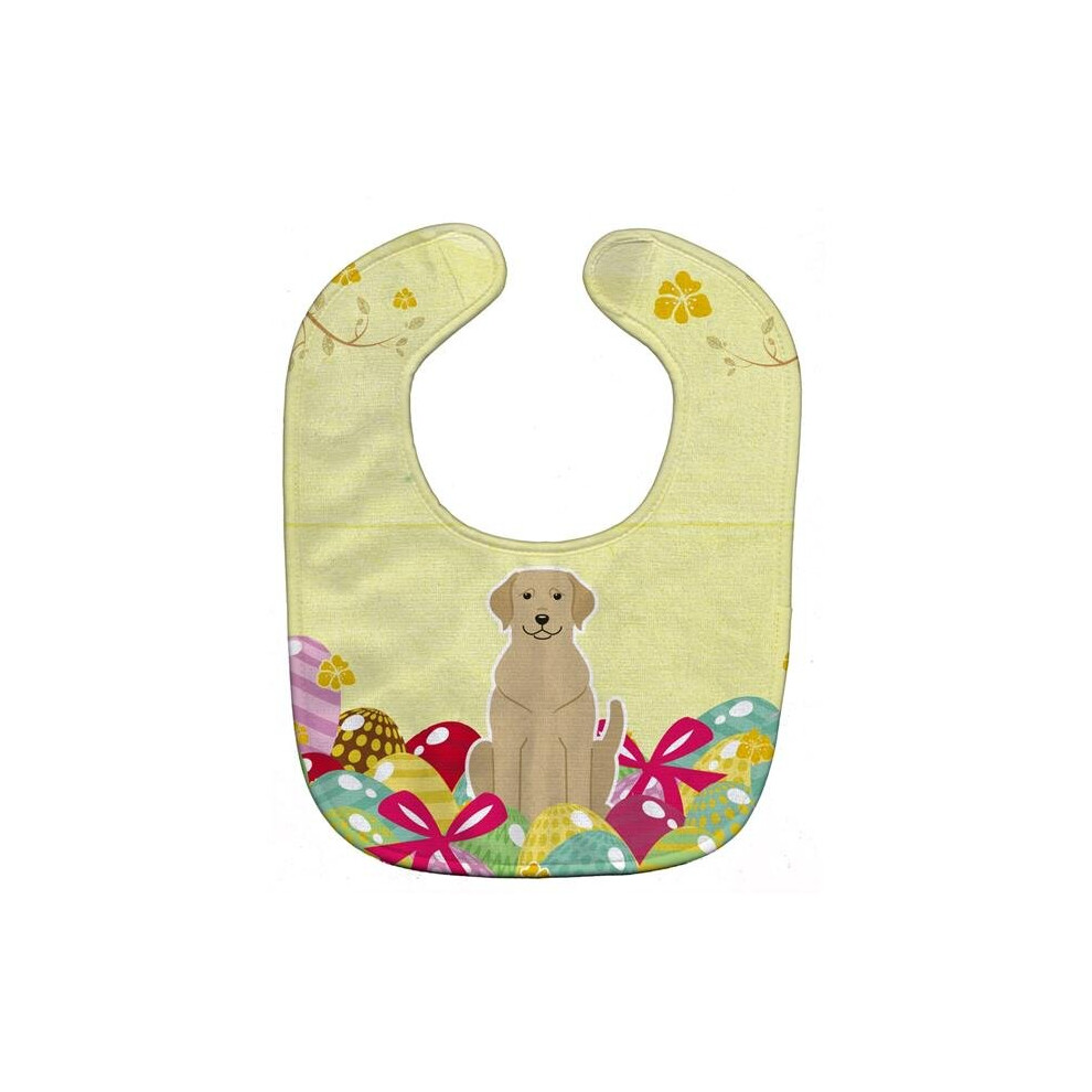 Easter Eggs Labrador Baby Bib Yellow Stationx