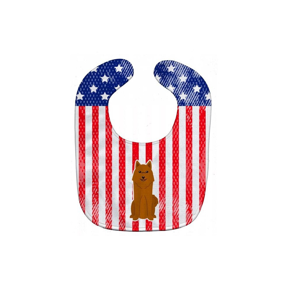 Patriotic Usa Karelian Bear Dog Baby Bib Stationx