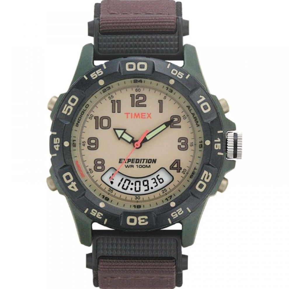 Timex T45181 Expedition Rugged Watch with Brown Nylon Strap