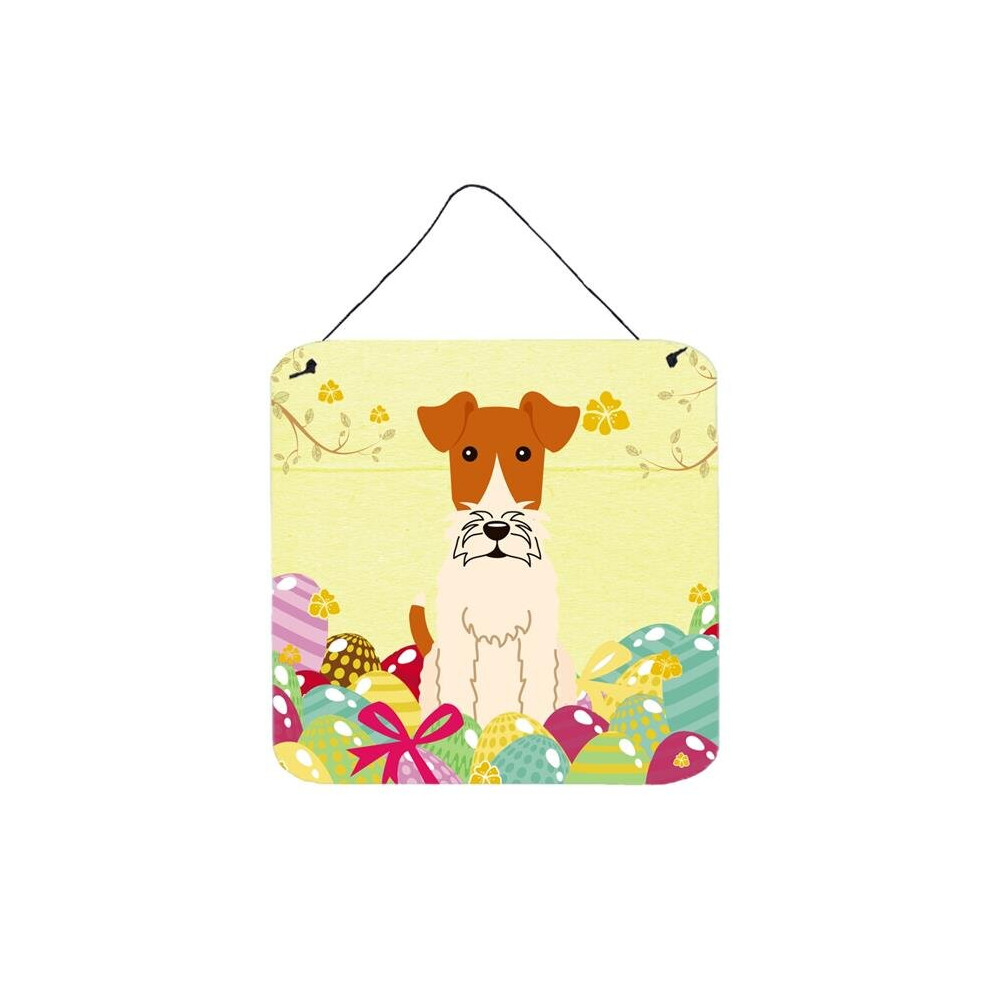 Easter Eggs Wire Fox Terrier Wall Or Door Hanging Prints Comfortcreator