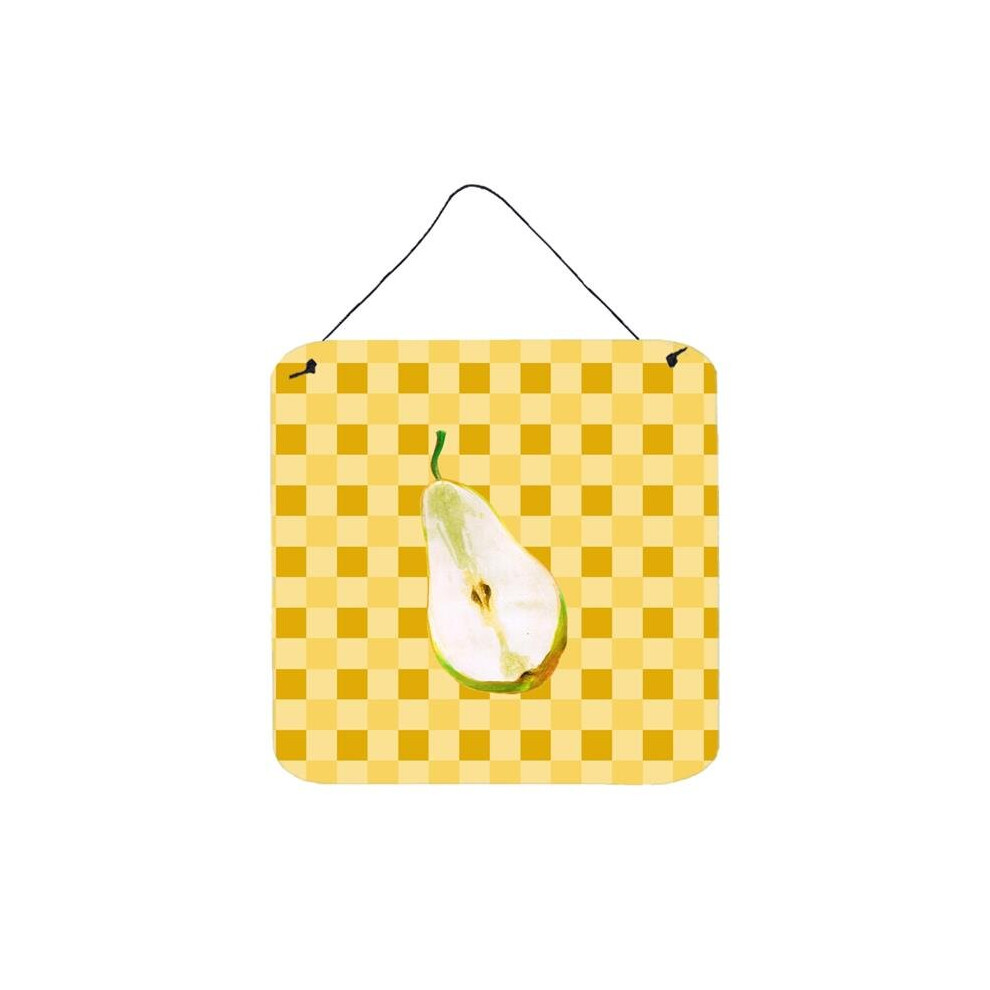 Sliced Pear On Basketweave Wall Or Door Hanging Prints Comfortcreator