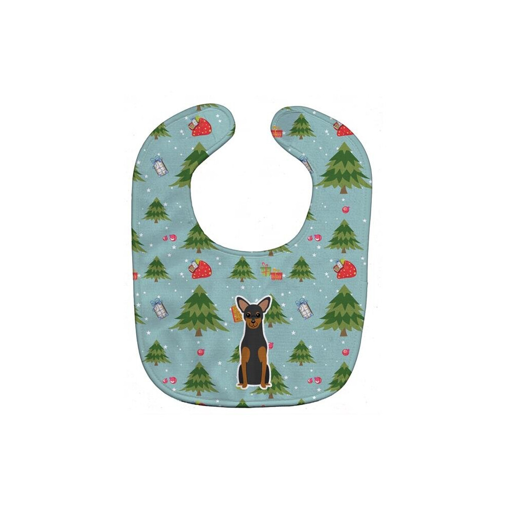 Christmas Manchester Terrier Baby Bib Stationx