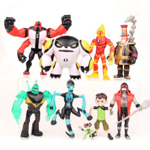 9PCS Ben 10 Action Figure 5" PVC Doll Set Play Toy Model UK