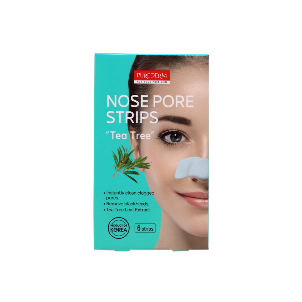 Purederm Tea Tree Nose Pore Strips (6 Strips)