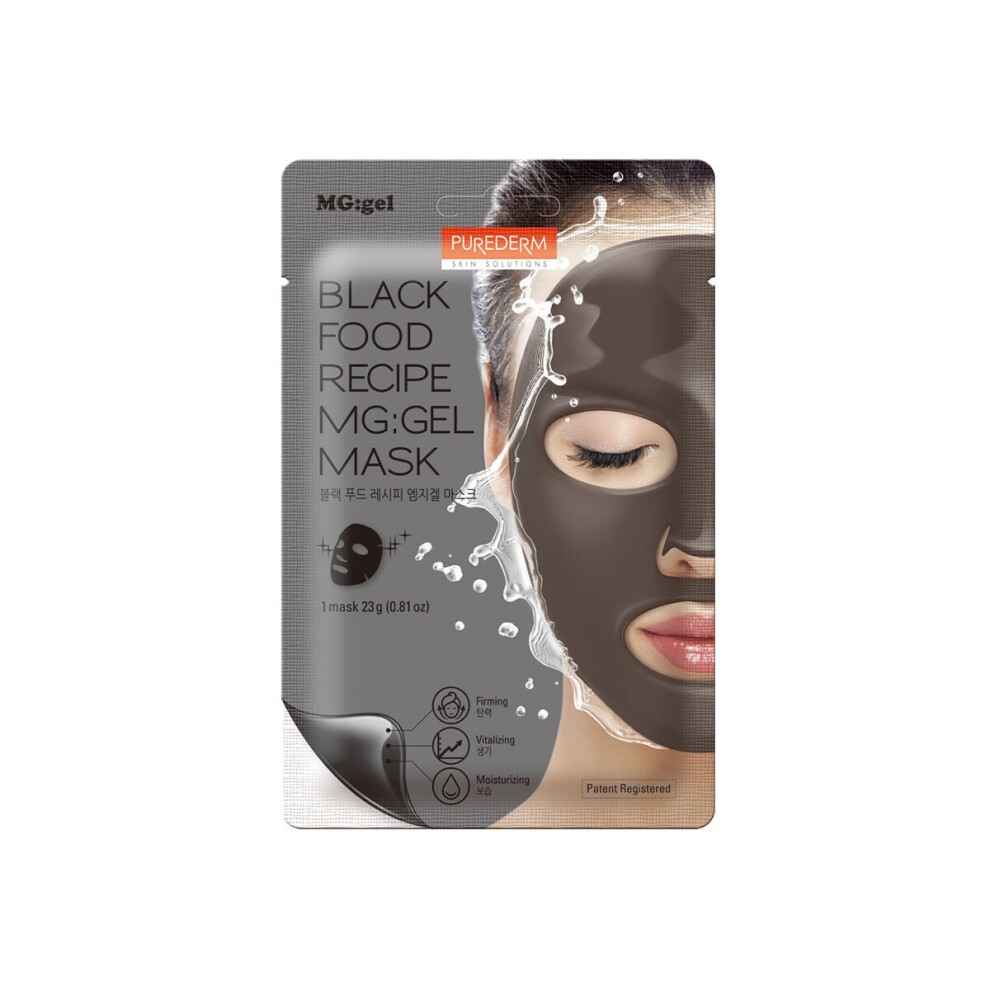 Purederm Black Food Recipe Gel Mask
