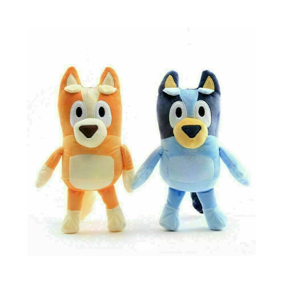 2PCS Bluey et Bingo Dog Friends Jouet en peluche 28cm Poupée en peluche UK