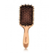 IQueen Classic Wood Large Paddle Porcupine Cushion Hair Brush 75x235mm