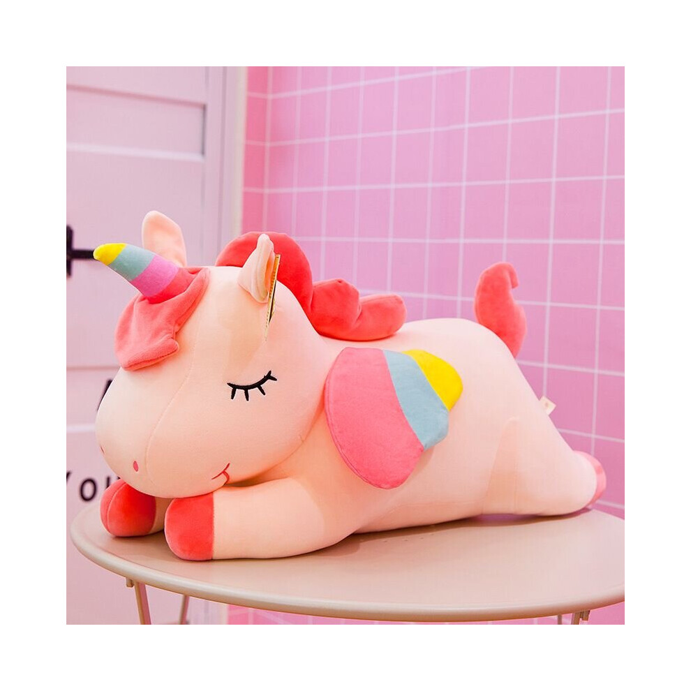 (Pink, 40cm/15.7inch) Unicorn Stuff Toy Stuffed Doll Plush Pillow Cushion Kids Grils Birthday Gift