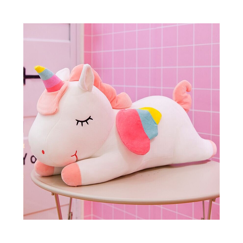 (White, 40cm/15.7inch) Unicorn Stuff Toy Stuffed Doll Plush Pillow Cushion Kids Grils Birthday Gift