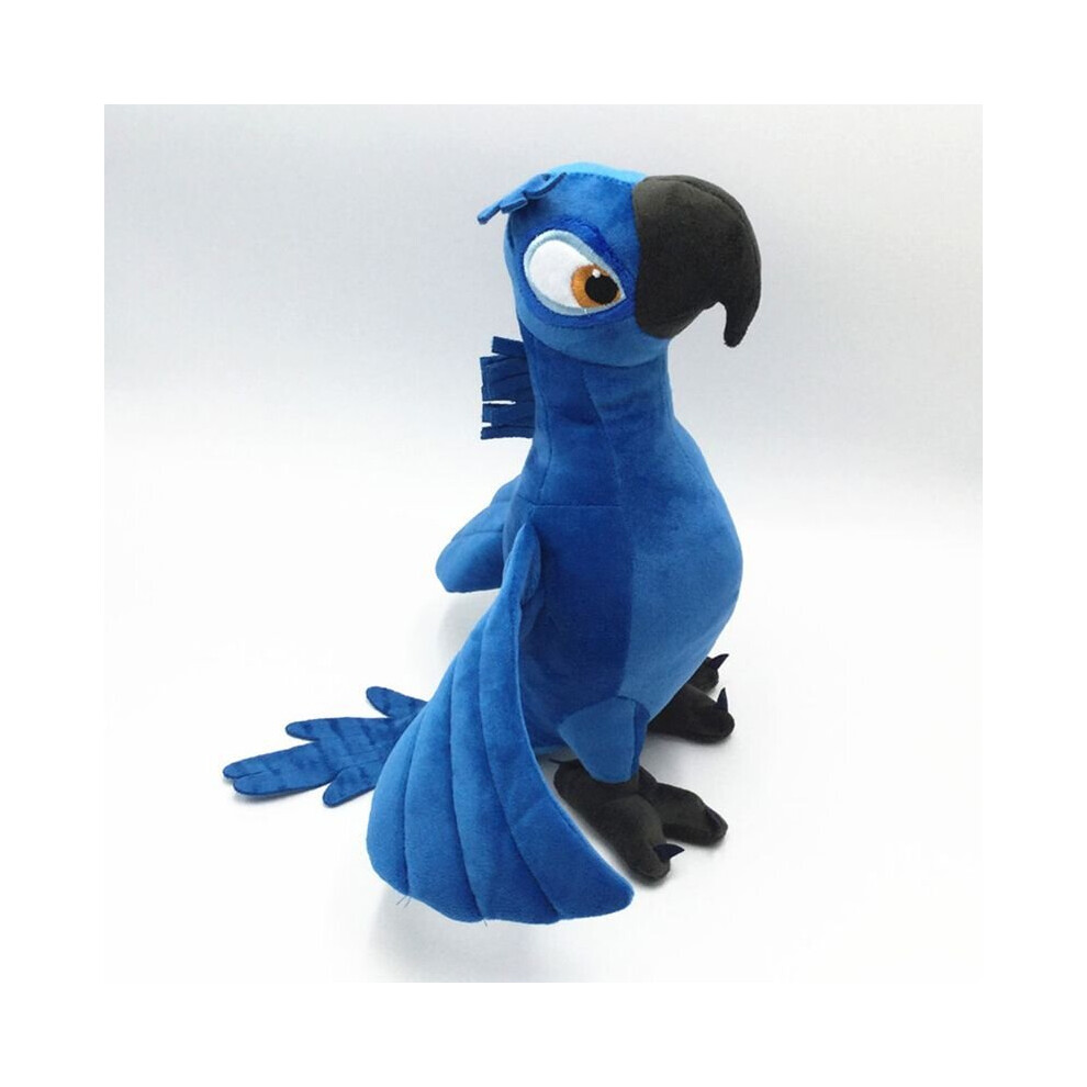 (Blue) 30cm Rio Movie Plush Toy Parrot Bird Stuffed Animal Doll Soft for Kid Gift Toys