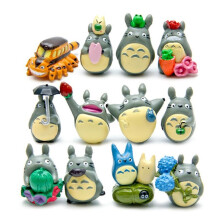 12pcs/set My Neighbor Totoro Garden Decoration Anime Action Figure Figurines