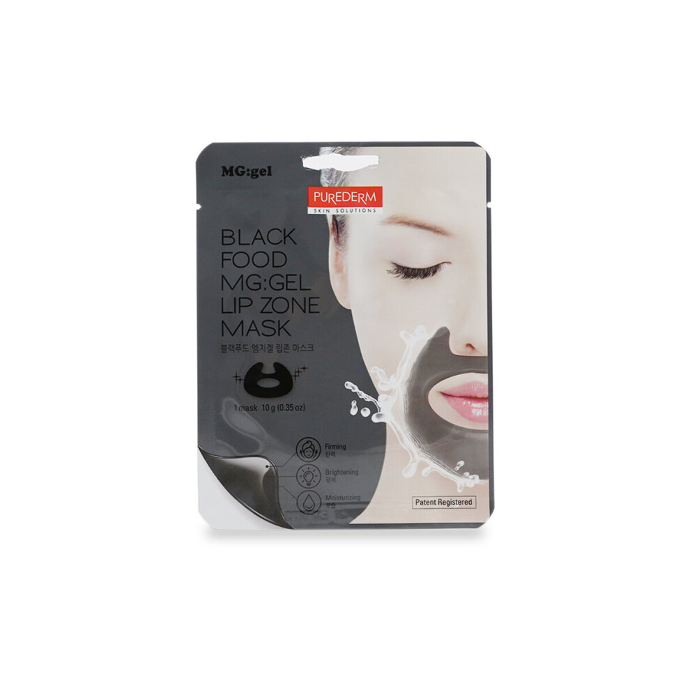 Purederm Black Food Gel Lip Zone Mask