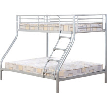 (Silver) Tandi Triple Sleeper Bunk Bed Frame - Black/Silver