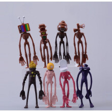 Ensemble de 8 pièces - Figurines Siren Head en PVC - Jouets pour enfants - Collection - Cadeau pour le Royaume-Uni