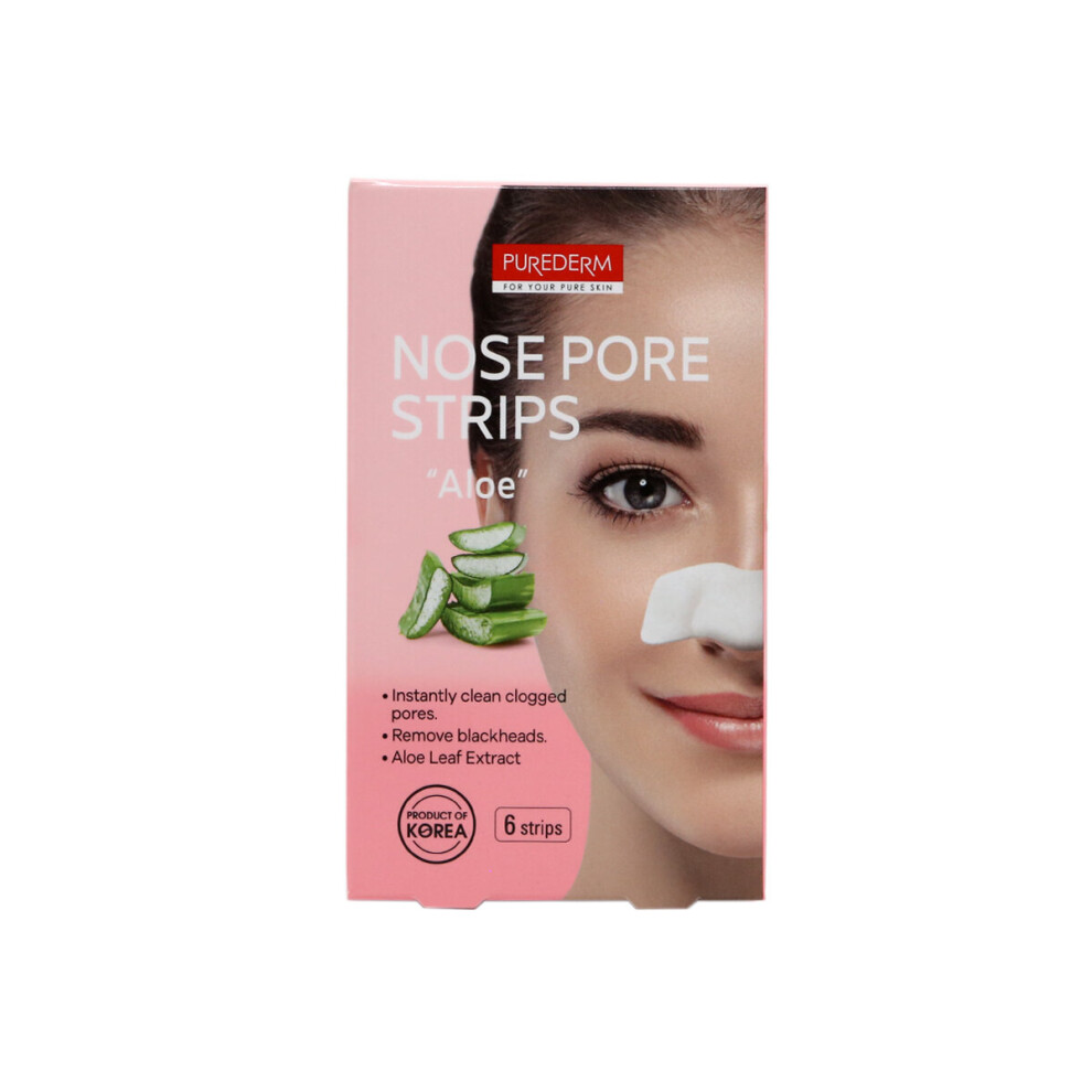 Purederm Aloe Vera Nose Pore Strips (6 Strips)