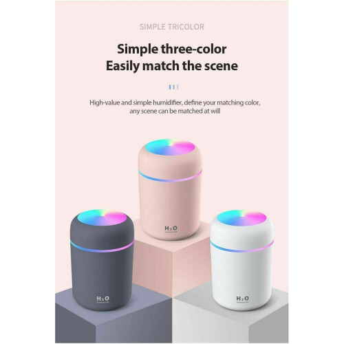 (Grey) Your Aroma Diffuser Aroma Humidifier Essential Oil Diffuser With LED Lights 2