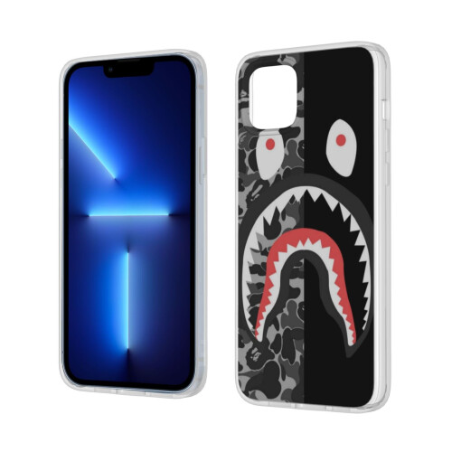 (Bape-Shark-1, iPhone 13 (6.1 inch)) iPhone Case Clear Shockproof Protective Case 1