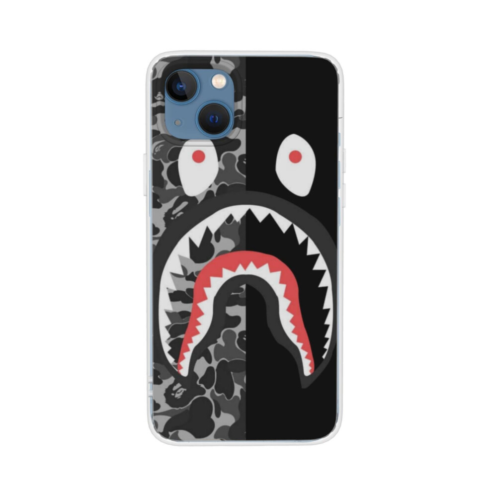 (Bape-Shark-1, iPhone 13 (6.1 inch)) iPhone Case Clear Shockproof Protective Case