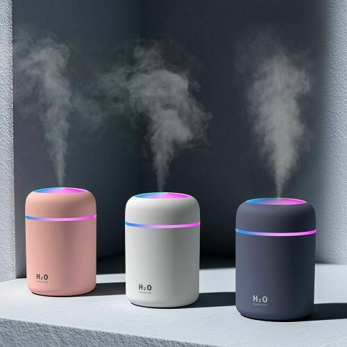 (Grey) Your Aroma Diffuser Aroma Humidifier Essential Oil Diffuser With LED Lights