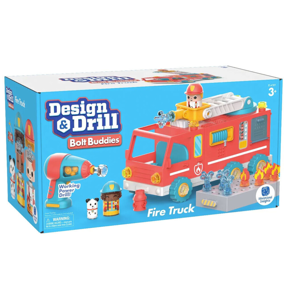 Learning Resources Design & Drill Bolt Buddies Fire Truck 4189