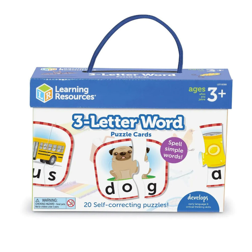 Learning Resources 3-Letter Word Puzzle Cards 6088