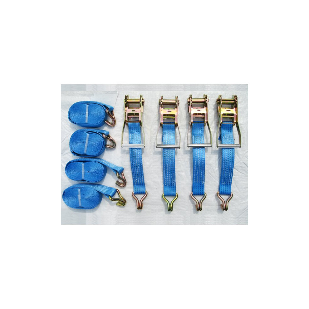 Tie Down Ratchet Straps 2T 6M X 35Mm X4 (Cargo Lashing Load J Claw) 600988537743