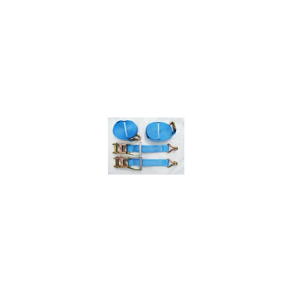 Tie Down Ratchet Straps 2T 6M X 35Mm X2 (Cargo Lashing Load J Claw) 600988537736