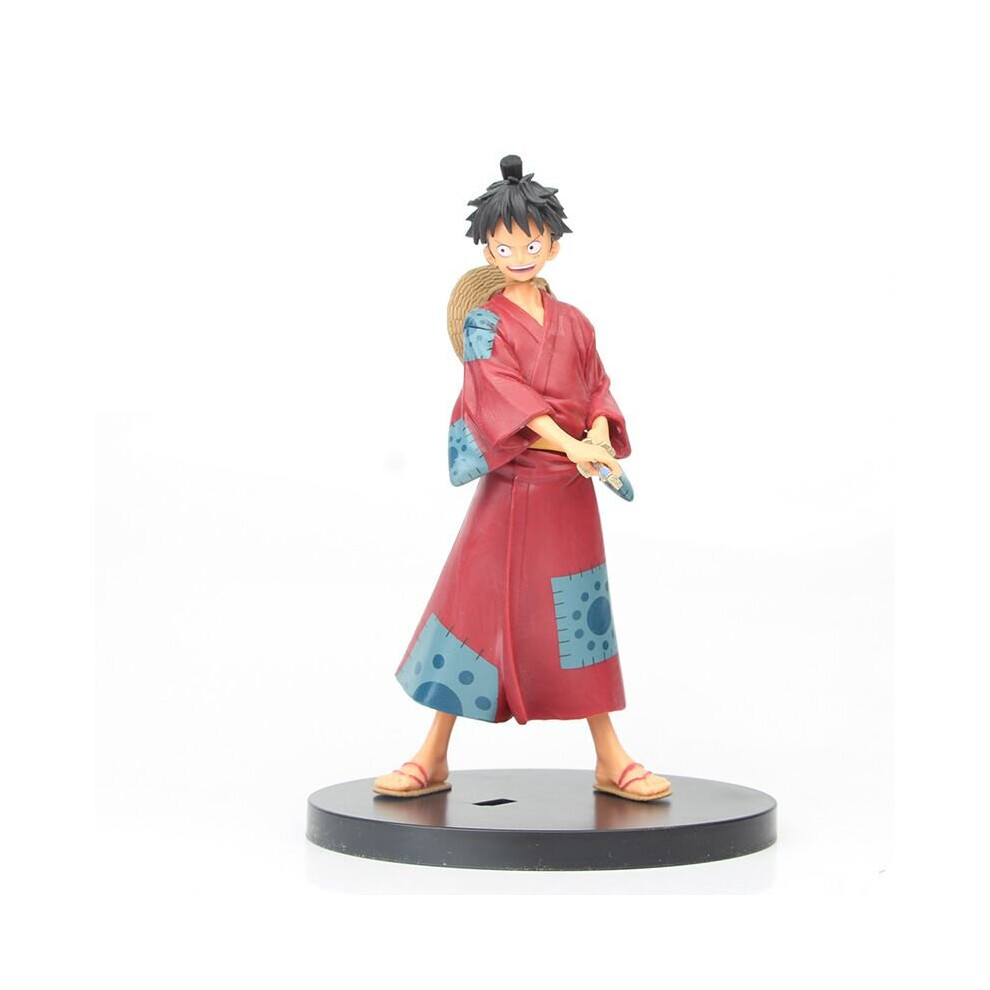 (Luffy) One Piece Figure Luffy Sanji Roronoa Zoro Usopp Nami Anime Model Gift Children