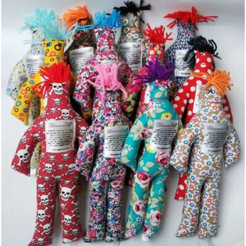 Random Pattern Color Stress Relief 12" Dammit Doll Plush Toy 1