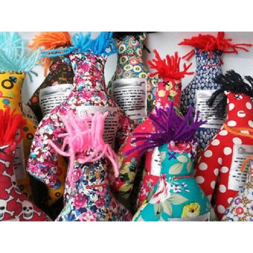 Random Pattern Color Stress Relief 12" Dammit Doll Plush Toy 2