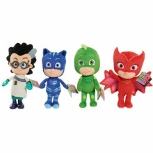 (4pcs/set(catboy&Owlette&Gekko&Romeo)) PJ Masks Gekko Catboy Owlette Romeo Plush Doll Toys Stuffed Soft Kid Gift 8"-10"