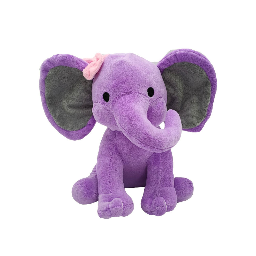 (, 25Cm/9.84In) Elephant Plush Toy Soft Long Nose Doll Baby Sleeping Pillow Kids Cushion Gift Purple