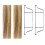 Living And Home 2 Tier Wood Floating Wall Shelf Display Bookshelf Storage Rack 4