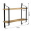 Living And Home 2 Tier Wood Floating Wall Shelf Display Bookshelf Storage Rack 3