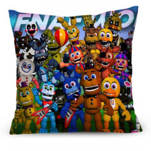 (A) Comfortable Five Nights at Freddys Home Decorative Pillow Cover FNAF Pillow Case