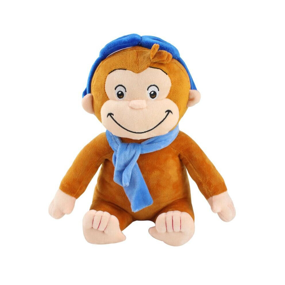 (Scarf) Animal Plush Monkey Goods George Animals Toy Doll  Lovely Curious Plush Toy Soft