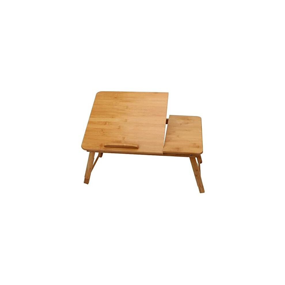 Laptop Desk Bamboo Foldable Lap Top Bed Table Serving Tray Notebook Computer Sofa Table Stand Height & Angle Adjustable Lapdesk Lap Desk Table 5060913140212