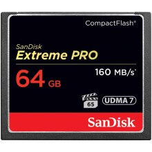 SanDisk Extreme PRO 64GB Compact Flash Memory Card UDMA 7 Speed Up To 160MB/s - SDCFXPS-064G-X46