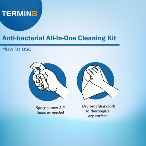 Termin8-19 Anit Bacterial All in One Cleaning Kit- 140ml 2