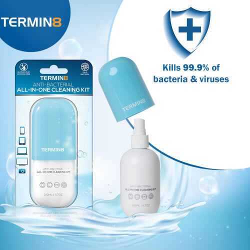 Termin8-19 Anit Bacterial All in One Cleaning Kit- 140ml 1