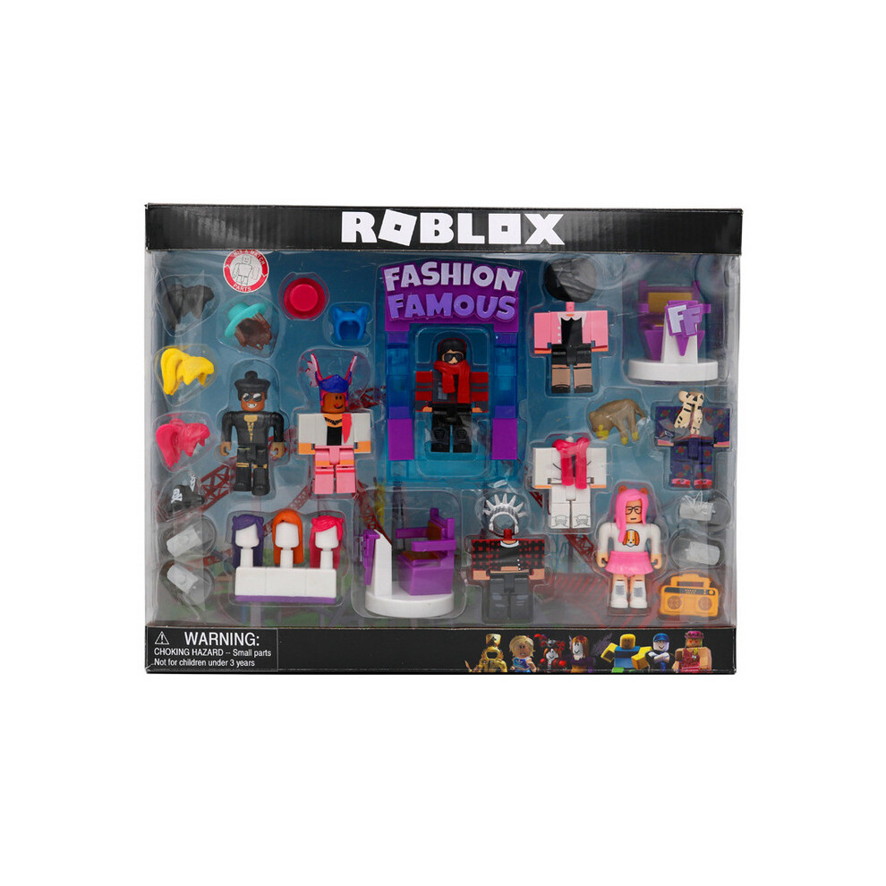 8PCS & Accessories SET Roblox PVC Action Figure Model Kids Toys Box