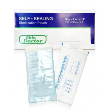 Skin Doctor Self-Sealing Sterilization Pouch for Safe, Hygienic Tool Sterilization and Storage 90x260mm (Box of 200 Pouches)