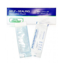 Skin Doctor Self-Sealing Sterilization Pouch for Safe and Hygienic Tool Storage 135x280mm (Box of 200 Pouches)