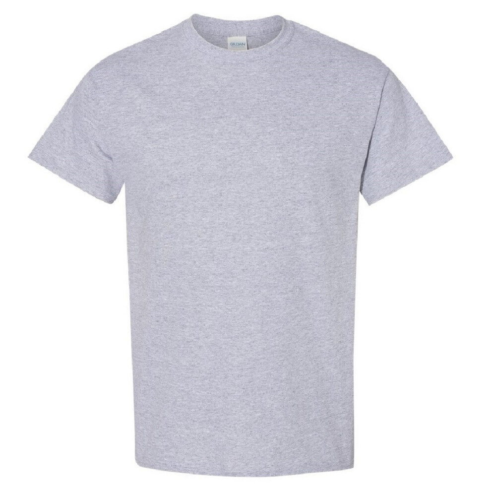 (5XL, Sport Grey) Gildan Mens Heavy Cotton Short Sleeve T-Shirt